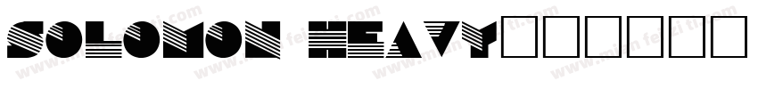 SOLOMON HEAVY字体转换